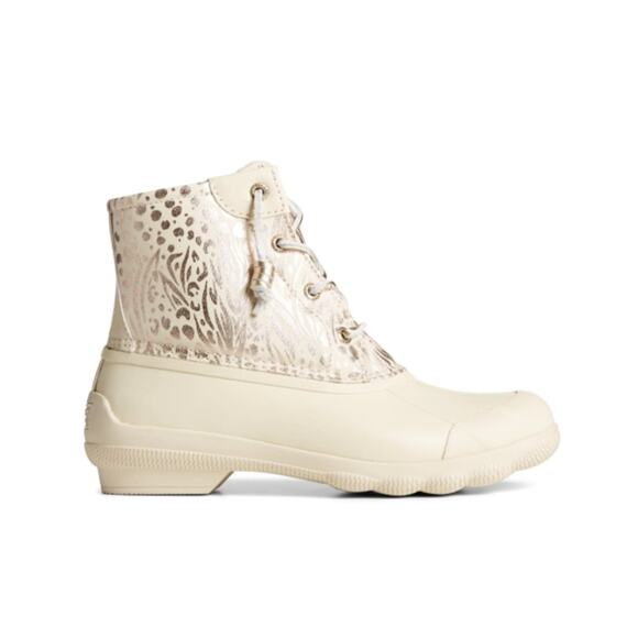 Sperry Womens 7 Medium Syren Gulf Duck Boot in Ivory NEW - Picture 1 of 11